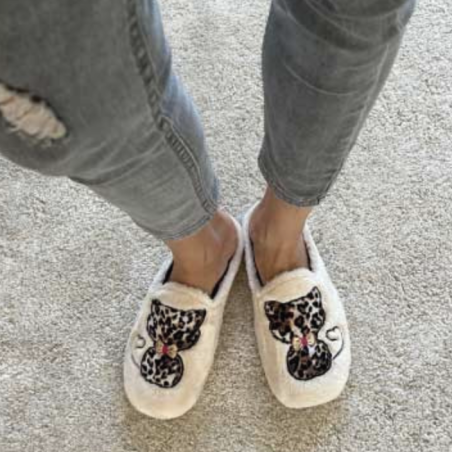 9014 Beige Léopard, Mules La Maison de l'Espadrille