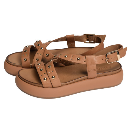 A96042 Marron, Nu-Pieds à plateforme Inuovo