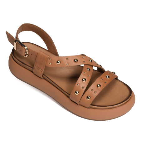 A96042 Marron, Nu-Pieds à plateforme Inuovo