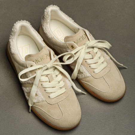 CLOUD FUR Beige, Sneakers basses Back 70