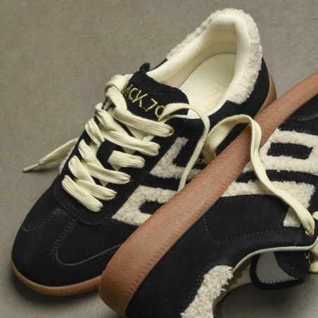 CLOUD FUR Noir, Sneakers basses Back 70