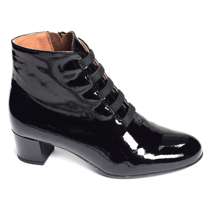 513 Verni Noir, Bottines Folie's