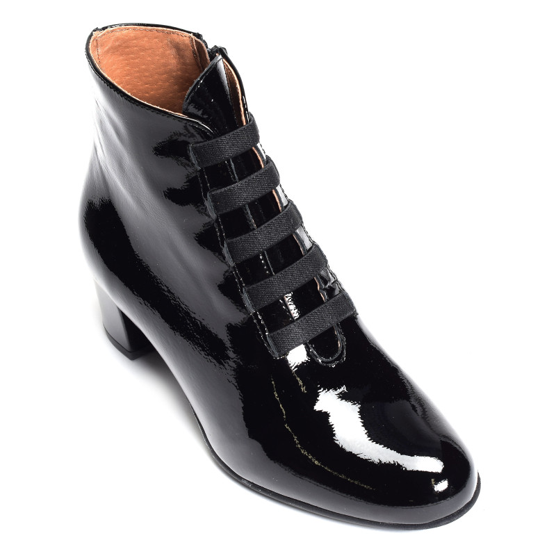 513 Verni Noir, Bottines Folie's