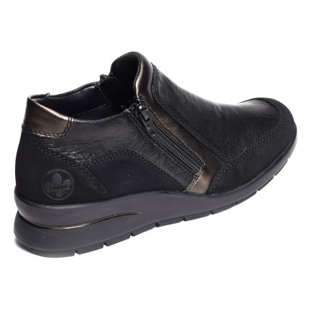 L4851 Noir, Bottillons Rieker