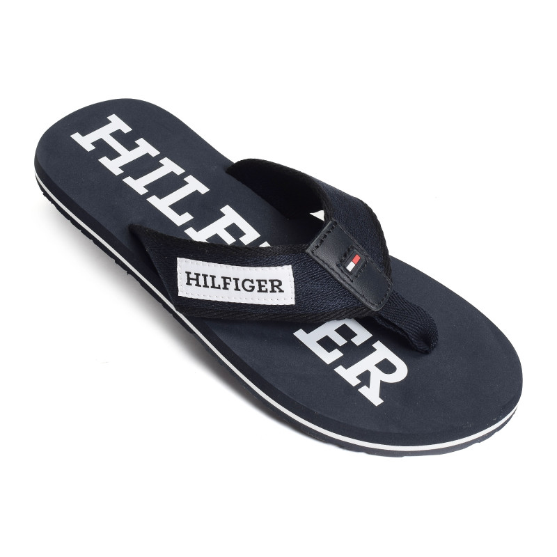 PATCH HILFIGER BEACH SANDAL 5024 Marine, Tongs Tommy Hilfiger