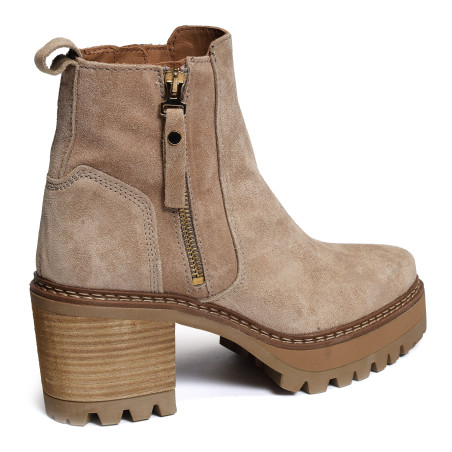 NEW AMELIE 2433 Beige, Bottines Alpe