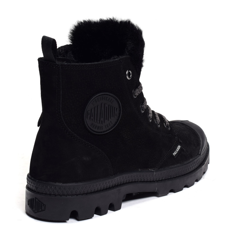PAMPA HI ZIP Noir, Boots Palladium