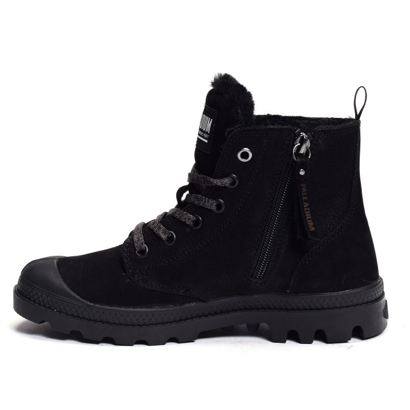 PAMPA HI ZIP Noir, Boots Palladium