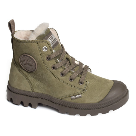 PAMPA HI ZIP Kaki, Boots Palladium