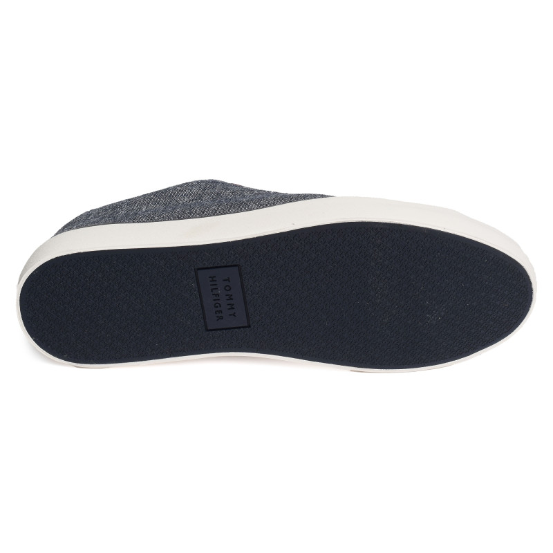 TH HI VULC LOW CHAMBRAY 4945 Marine, Chaussures basses Tommy Hilfiger