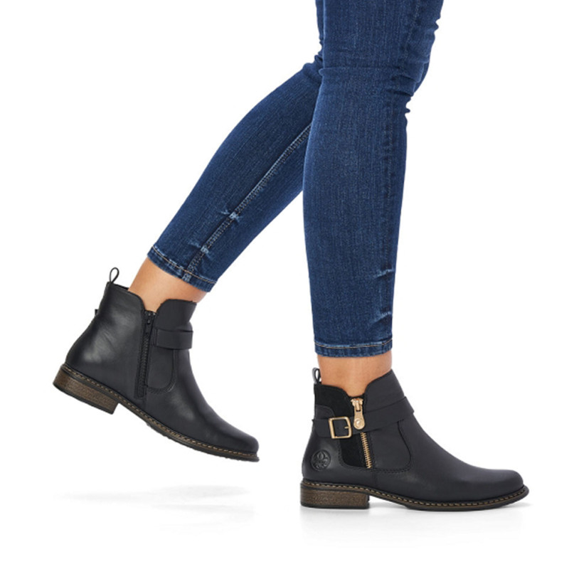 Z4959 Noir, Bottines Rieker