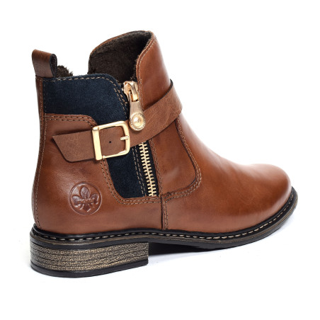 Z4959 Camel, Bottines Rieker