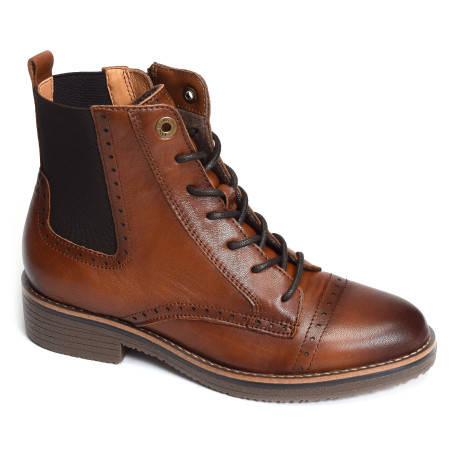 GELINE Cognac, Boots Fugitive
