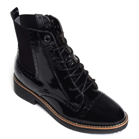 GELINE Verni Noir, Boots Fugitive