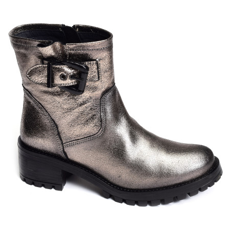 CAICI Gris Métallisé, Bottines Follia Dolce