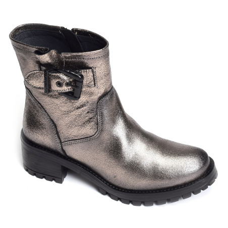 CAICI Gris Métallisé, Bottines Follia Dolce