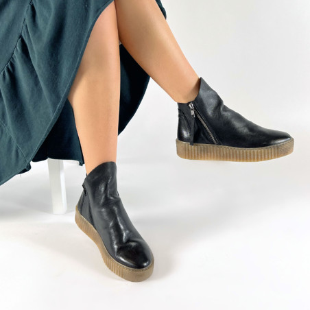 411 Noir, Bottines Follia Dolce