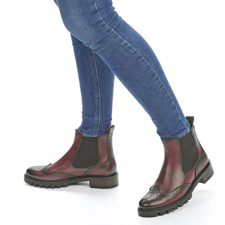 TULSA Bordeaux, Chelsea boots Ara
