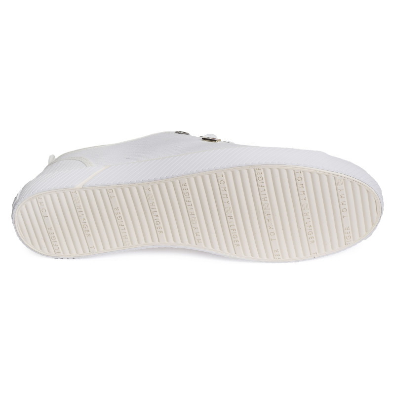 VULC CANVAS SNEAKER 8063 Blanc, Chaussures basses Tommy Hilfiger