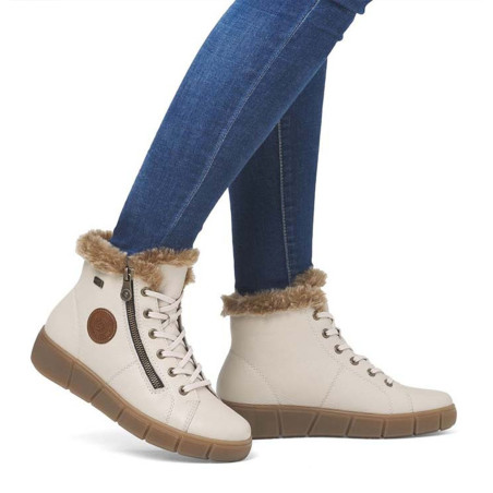 D1T72 Beige, Boots Remonte