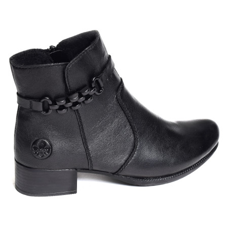 78676 Noir, Bottines Rieker