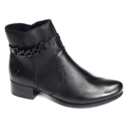 78676 Noir, Bottines Rieker