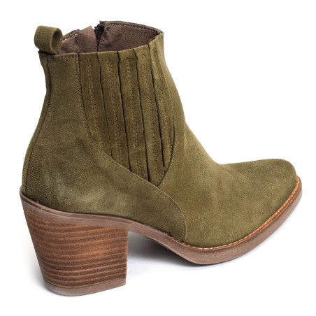 5142 Kaki Marron, Bottines Patricia Miller