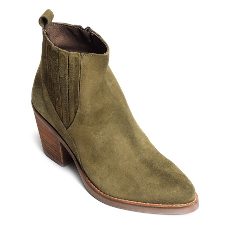 5142 Kaki Marron, Bottines Patricia Miller