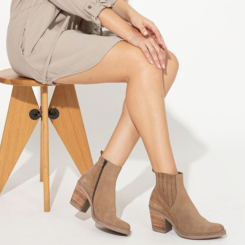 5142 Taupe, Bottines Patricia Miller