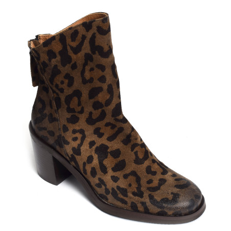 S756 Léopard, Bottines Mat 20