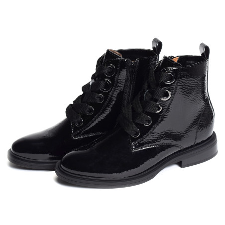 FEUTRE Verni Noir, Boots Fugitive