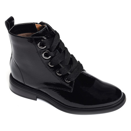 FEUTRE Verni Noir, Boots Fugitive