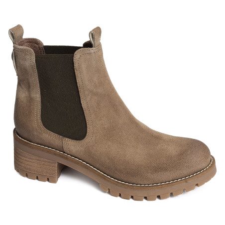 HALIMA Tabac, Chelsea boots Minka
