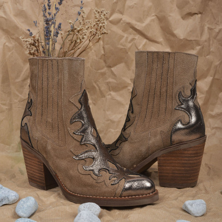 HERBERTA Taupe, Santiags  Minka