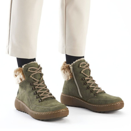 Z6636 Kaki, Boots Rieker