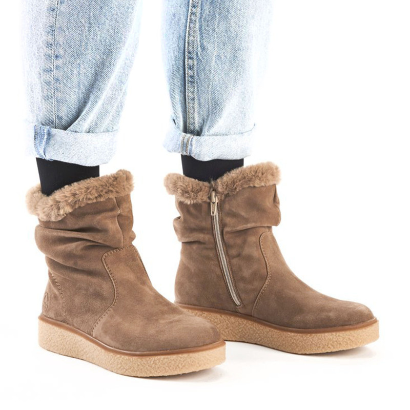 Y0070 Taupe, Boots Rieker