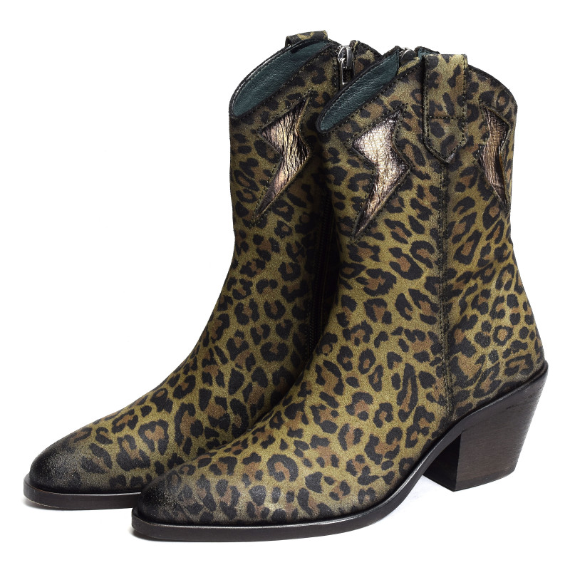 24277 Kaki Léopard, Bottines Little ... La Suite