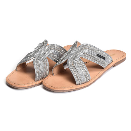 HABANA Argent, Mules Les Tropéziennes