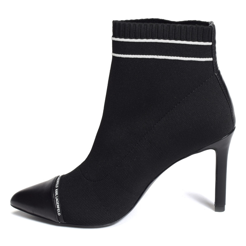 PANDARA MID KNIT Noir, Bottines Karl Lagerfeld