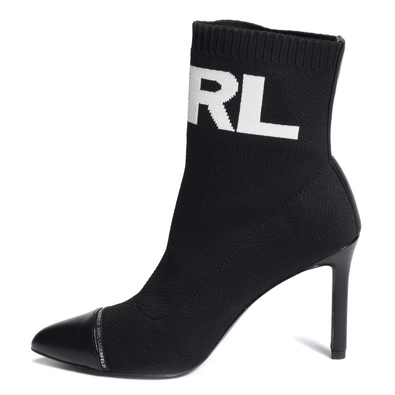 PANDARA HI KNIT Noir, Bottines Karl Lagerfeld