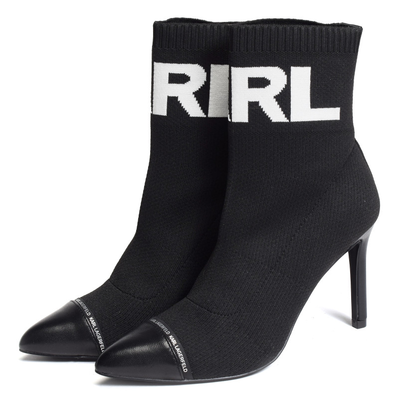 PANDARA HI KNIT Noir, Bottines Karl Lagerfeld