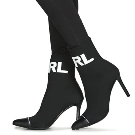 PANDARA HI KNIT Noir, Bottines Karl Lagerfeld