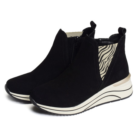 D0T75 Noir, Boots Remonte