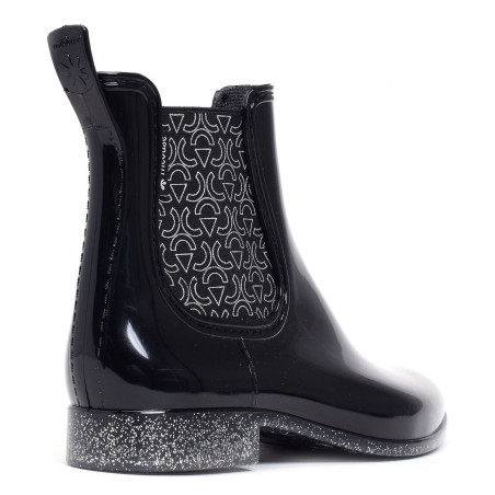 JAPTRI Noir Argent, Bottines Méduse