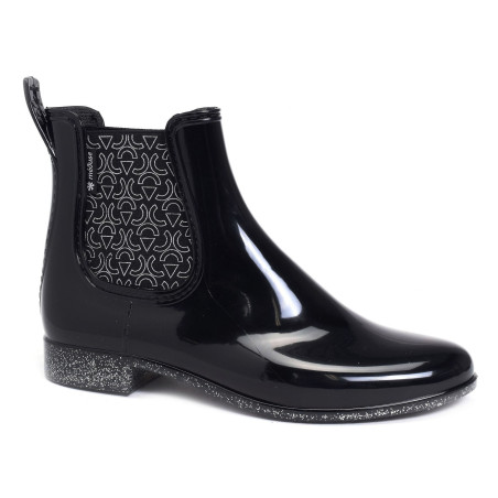 JAPTRI Noir Argent, Bottines Méduse