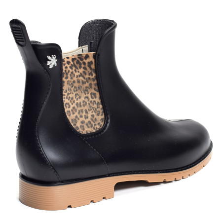 JUMPARDI Noir Léopard, Bottines Méduse