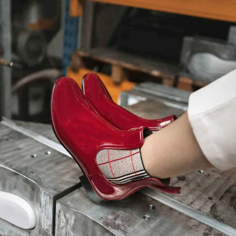 JAPOX Rouge, Bottines Méduse