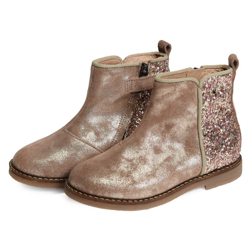 TRIP BACK Beige Platine, Bottines Pom d'Api