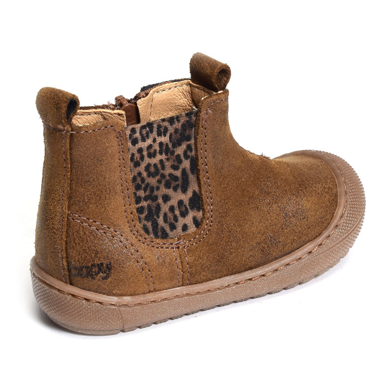 JAKARTA Marron Léopard, Chelsea boots Bopy