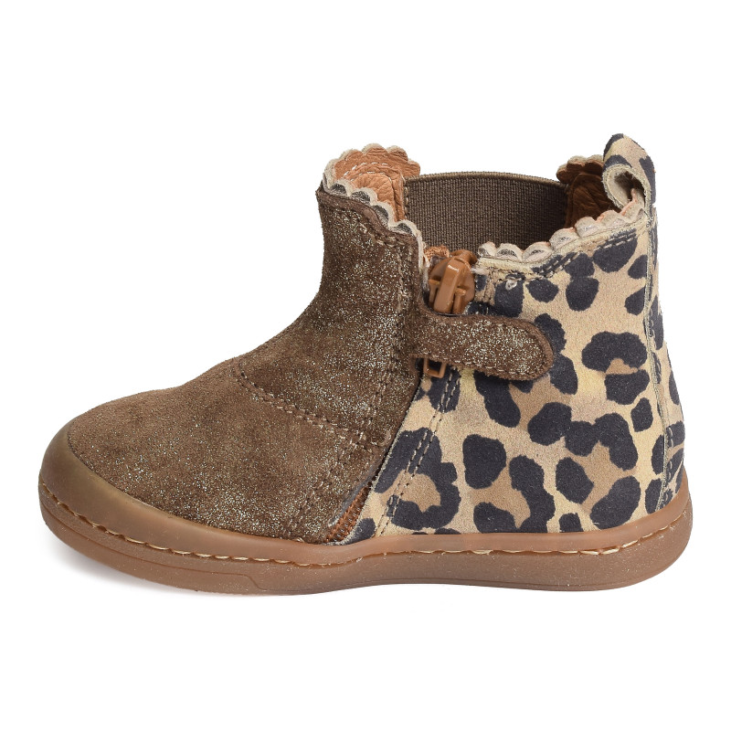 ALISIA Taupe Or, Chelsea boots Babybotte